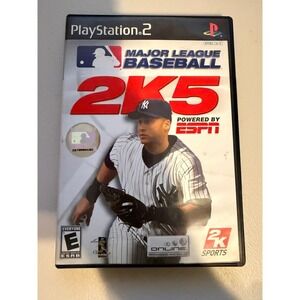 PS2 Major League Baseball 2K5 MLB 2K5  ESPN Sports Derek Jeter USED/OPEN 0134
